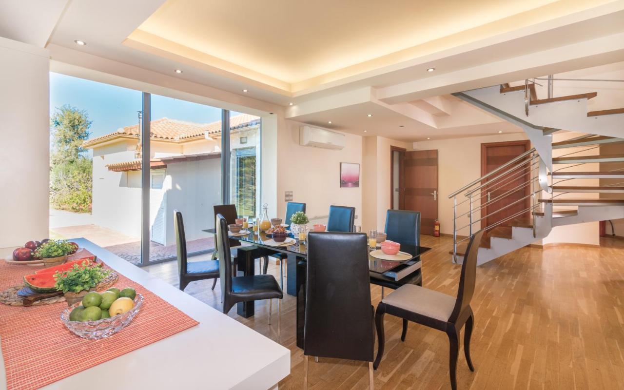 Astarte Villas - Istar Villa With Tennis Court Makhairádhon Exterior foto