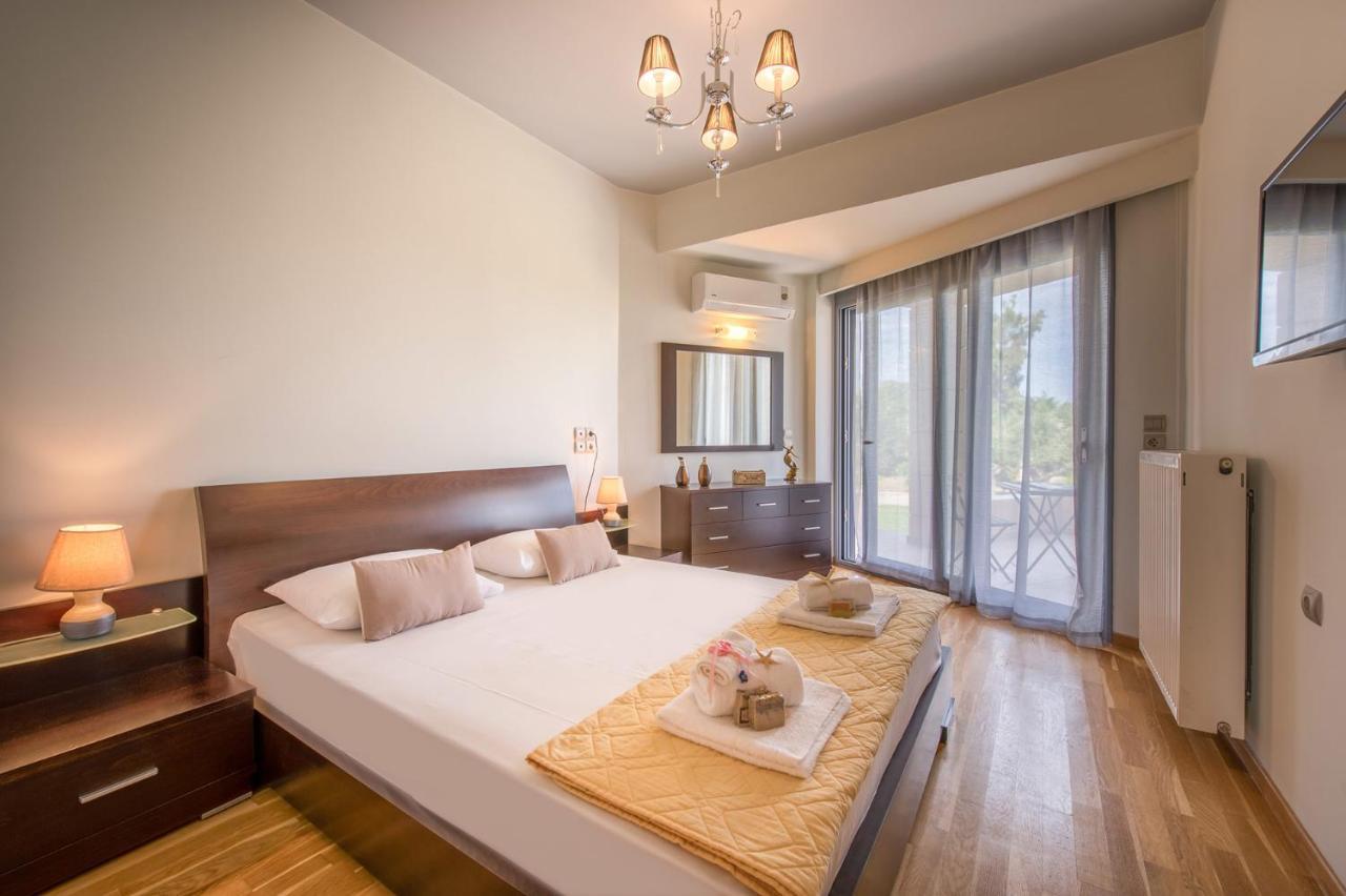 Astarte Villas - Istar Villa With Tennis Court Makhairádhon Exterior foto