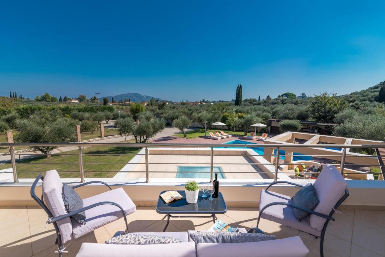 Astarte Villas - Istar Villa With Tennis Court Makhairádhon Exterior foto